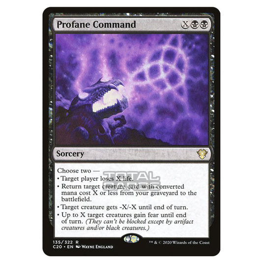 Magic The Gathering - Commander 2020 - Profane Command - 135/322