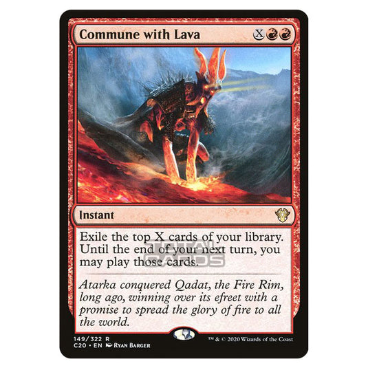 Magic The Gathering - Commander 2020 - Commune with Lava - 149/322