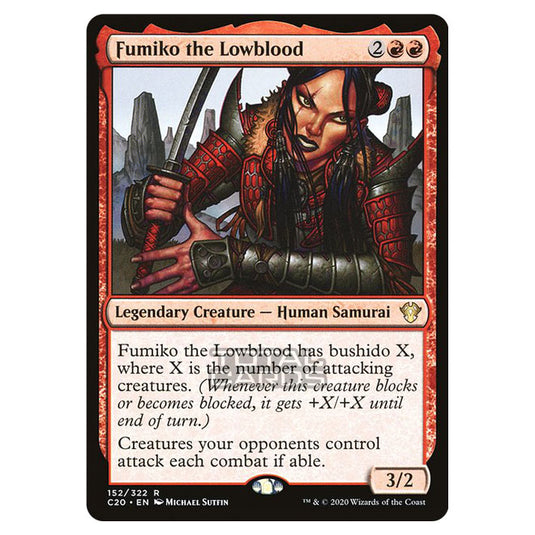 Magic The Gathering - Commander 2020 - Fumiko the Lowblood - 152/322