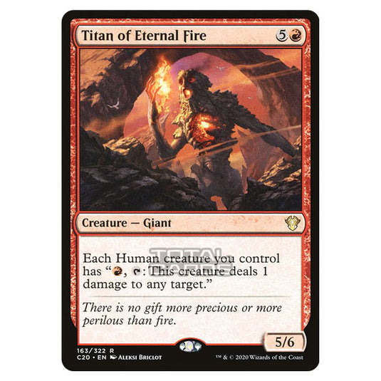 Magic The Gathering - Commander 2020 - Titan of Eternal Fire - 163/322