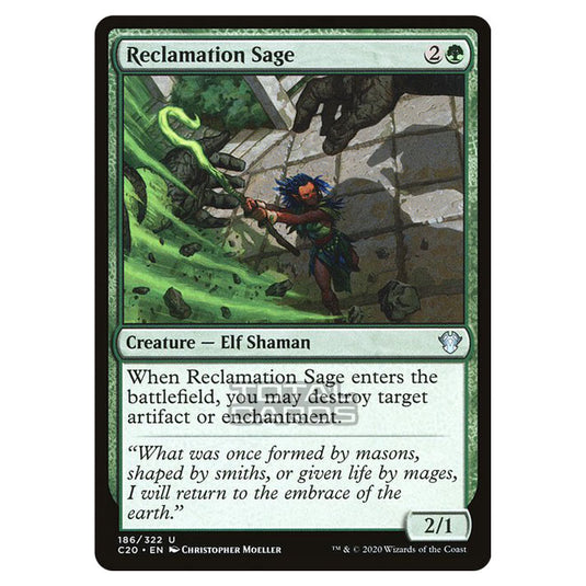 Magic The Gathering - Commander 2020 - Reclamation Sage - 186/322