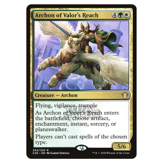 Magic The Gathering - Commander 2020 - Archon of Valor's Reach - 202/322