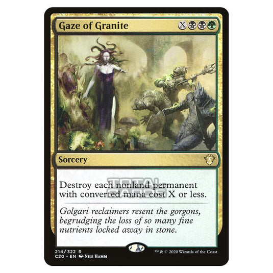 Magic The Gathering - Commander 2020 - Gaze of Granite - 214/322