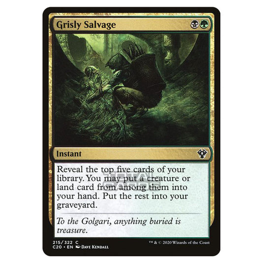 Magic The Gathering - Commander 2020 - Grisly Salvage - 215/322