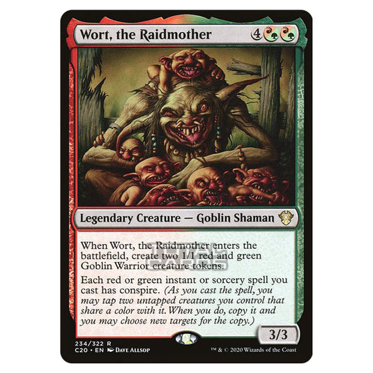 Magic The Gathering - Commander 2020 - Wort, the Raidmother - 234/322