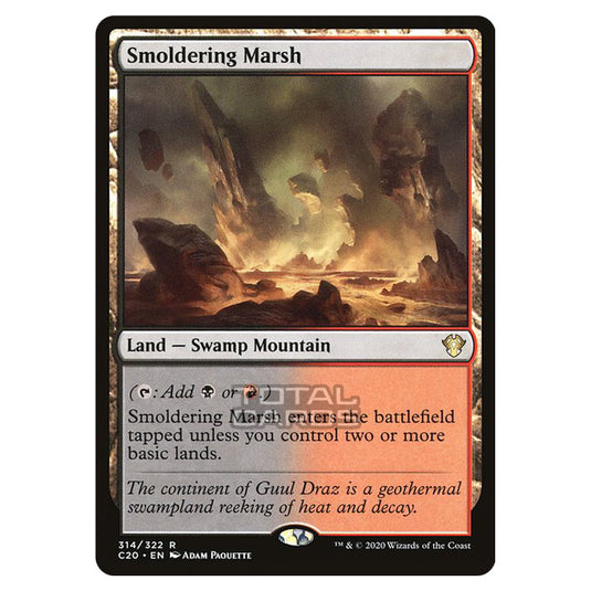 Magic The Gathering - Commander 2020 - Smoldering Marsh - 314/322