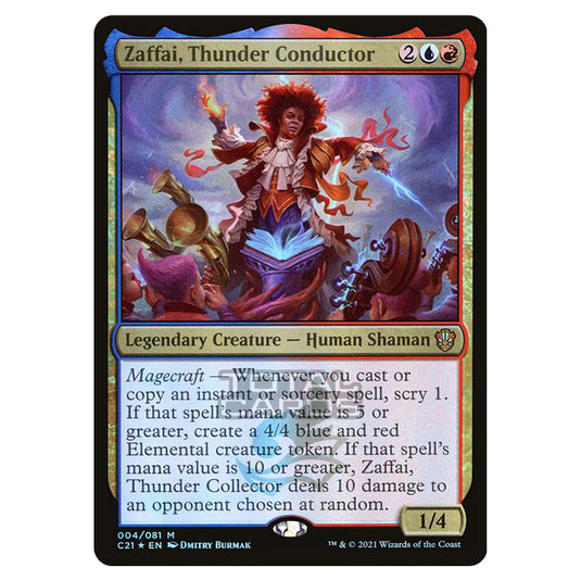 Magic The Gathering - Commander 2021 - Zaffai, Thunder Conductor - 4/409