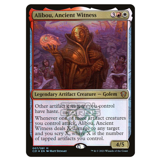 Magic The Gathering - Commander 2021 - Alibou, Ancient Witness - 7/409