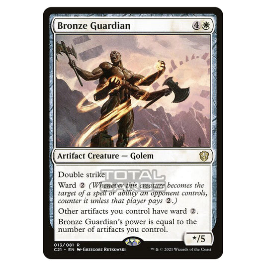 Magic The Gathering - Commander 2021 - Bronze Guardian - 13/409