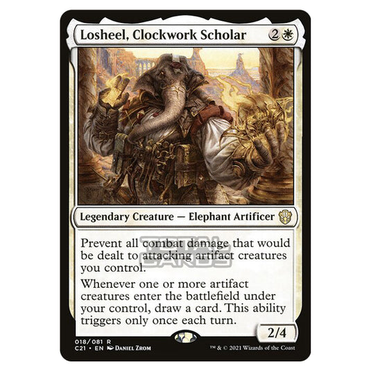 Magic The Gathering - Commander 2021 - Losheel, Clockwork Scholar - 18/409