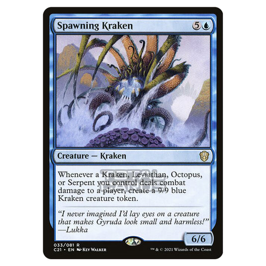 Magic The Gathering - Commander 2021 - Spawning Kraken - 33/409