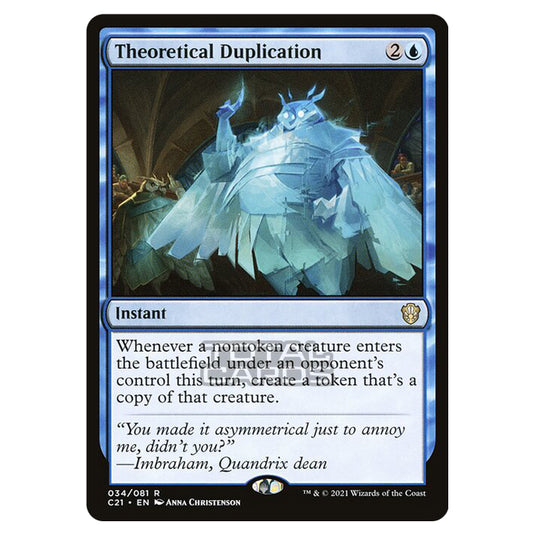 Magic The Gathering - Commander 2021 - Theoretical Duplication - 34/409