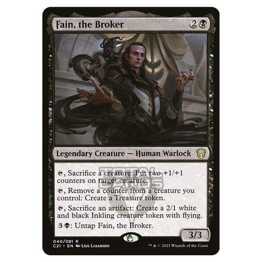 Magic The Gathering - Commander 2021 - Fain, the Broker - 40/409