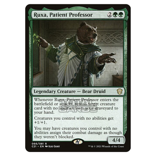 the professor mtg card Magic The Gathering - Commander 2021 - Ruxa, Patient Professor
