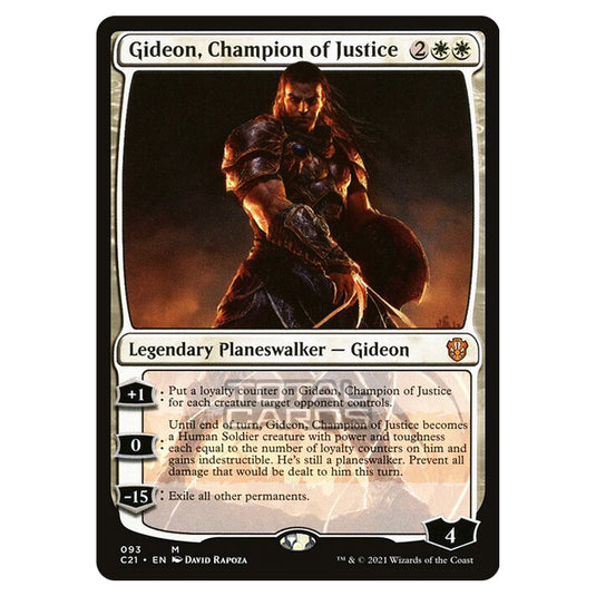 Magic The Gathering - Commander 2021 - Gideon, Champion of Justice - 93/409