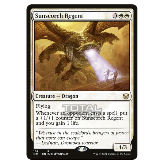 Magic The Gathering - Commander 2021 - Sunscorch Regent - 107/409