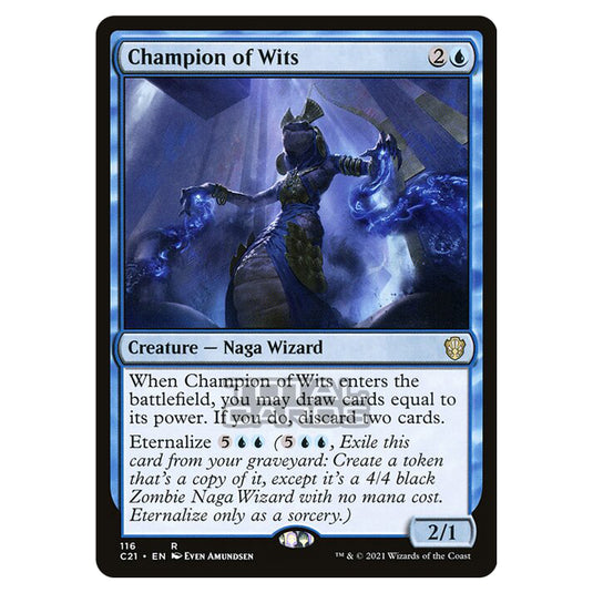 Magic The Gathering - Commander 2021 - Champion of Wits - 116/409