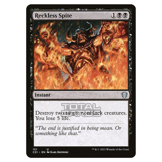 Magic The Gathering - Commander 2021 - Reckless Spite - 151/409