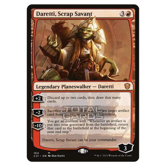 Magic The Gathering - Commander 2021 - Daretti, Scrap Savant - 164/409