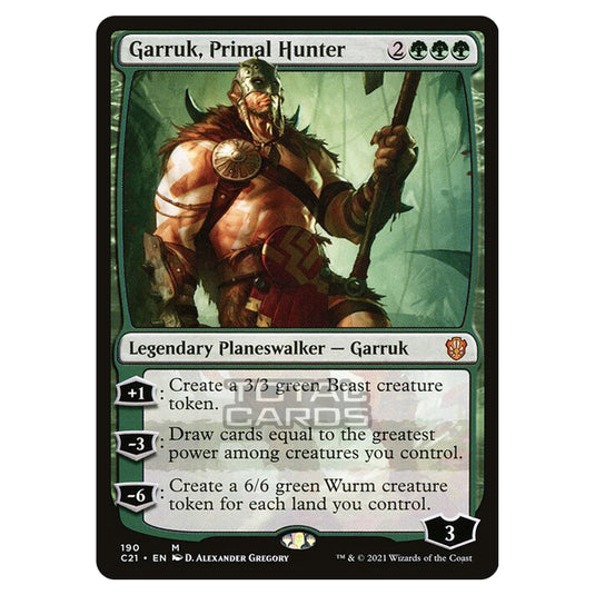 Magic The Gathering - Commander 2021 - Garruk, Primal Hunter - 190/409