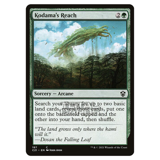 Magic The Gathering - Commander 2021 - Kodama's Reach - 197/409