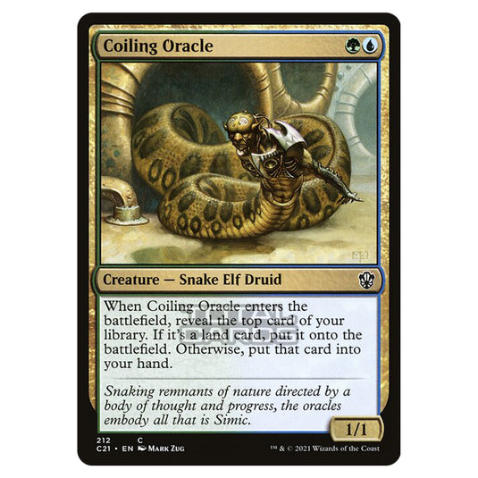 Magic The Gathering - Commander 2021 - Coiling Oracle - 212/409