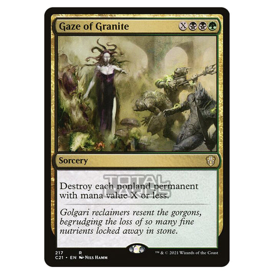 Magic The Gathering - Commander 2021 - Gaze of Granite - 217/409