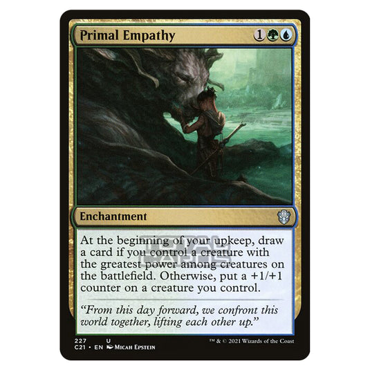 Magic The Gathering - Commander 2021 - Primal Empathy - 227/409