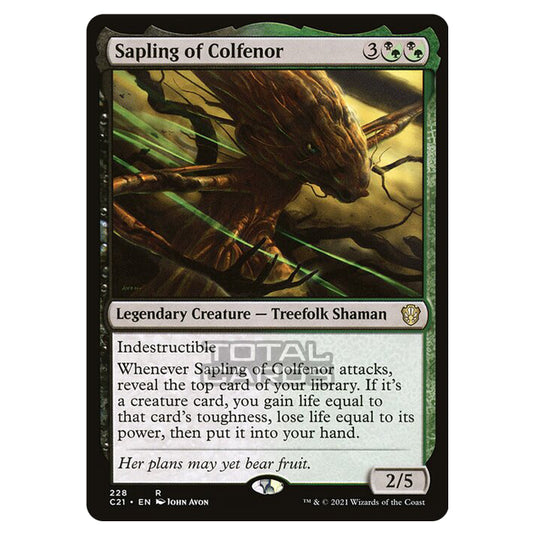 Magic The Gathering - Commander 2021 - Sapling of Colfenor - 228/409