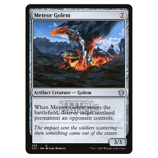 Magic The Gathering - Commander 2021 - Meteor Golem - 250/409