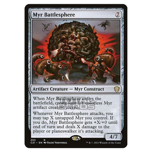 Magic The Gathering - Commander 2021 - Myr Battlesphere - 253/409