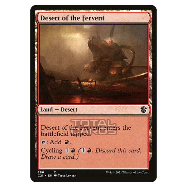 cards to utilize desert lands mtg Magic The Gathering - Commander 2021 - Desert of the Fervent