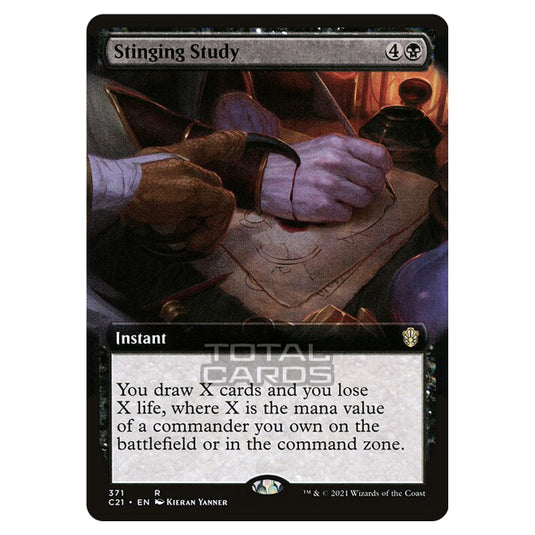 Magic The Gathering - Commander 2021 - Stinging Study - 371/409