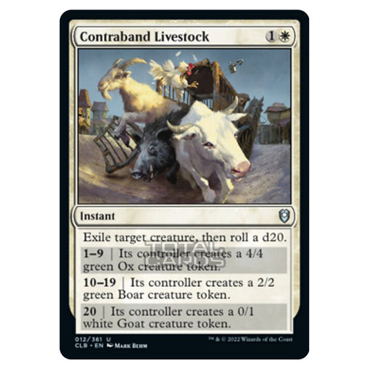 Magic The Gathering - Commander Legends - Battle for Baldur's Gate - Contraband Livestock - 012/361