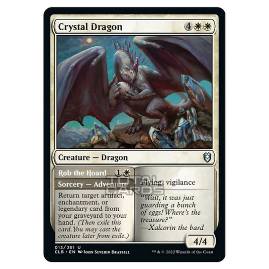 Magic The Gathering - Commander Legends - Battle for Baldur's Gate - Crystal Dragon - 013/361