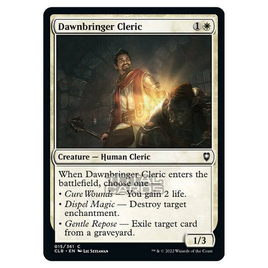 Magic The Gathering - Commander Legends - Battle for Baldur's Gate - Dawnbringer Cleric - 015/361