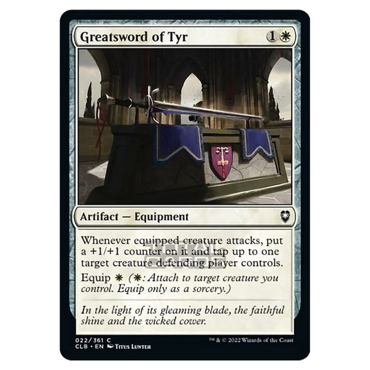 Magic The Gathering - Commander Legends - Battle for Baldur's Gate - Greatsword of Tyr - 022/361