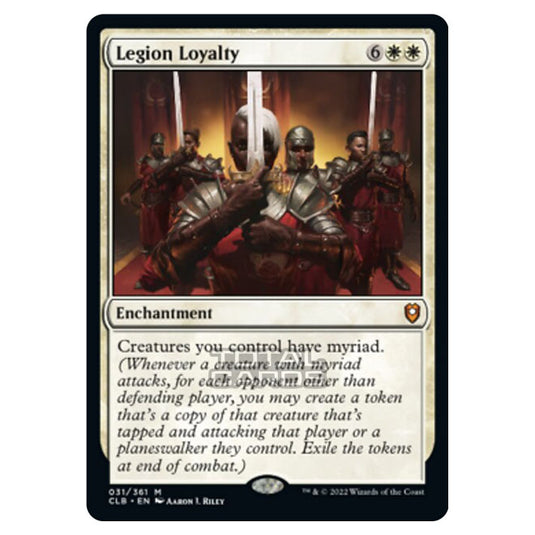 Magic The Gathering - Commander Legends - Battle for Baldur's Gate - Legion Loyalty - 031/361