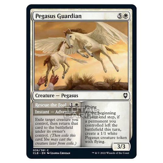 Magic The Gathering - Commander Legends - Battle for Baldur's Gate - Pegasus Guardian / Rescue the Foal - 036/361