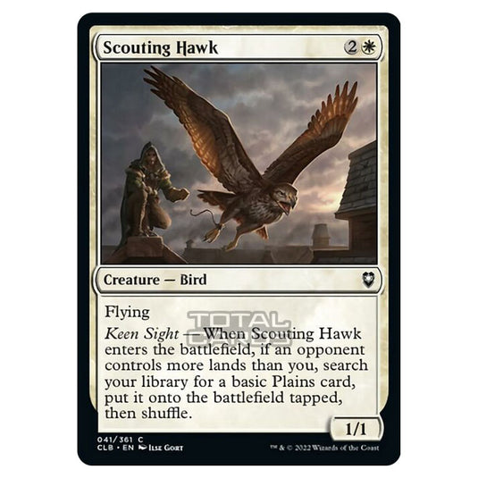 Magic The Gathering - Commander Legends - Battle for Baldur's Gate - Scouting Hawk - 041/361