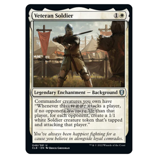 Magic The Gathering - Commander Legends - Battle for Baldur's Gate - Veteran Soldier - 048/361