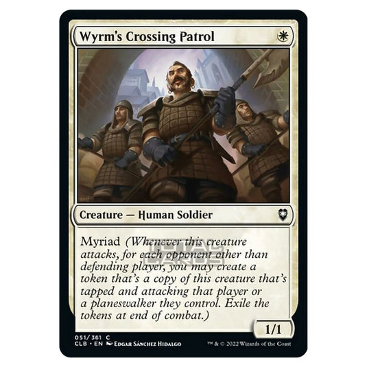 Magic The Gathering - Commander Legends - Battle for Baldur's Gate - Wyrm's Crossing Patrol - 051/361