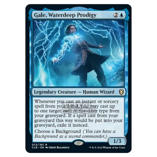 Magic The Gathering - Commander Legends - Battle for Baldur's Gate - Gale, Waterdeep Prodigy - 072/361