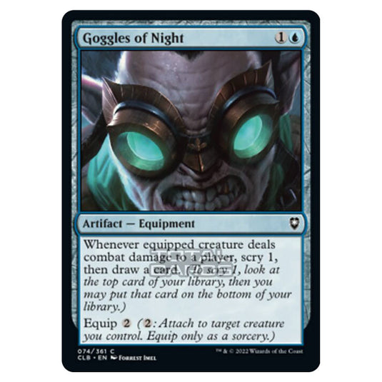 Magic The Gathering - Commander Legends - Battle for Baldur's Gate - Goggles of Night - 074/361