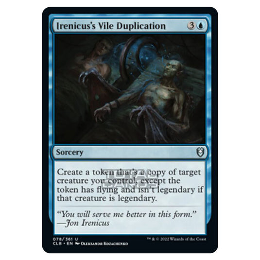 Magic The Gathering - Commander Legends - Battle for Baldur's Gate - Irenicus's Vile Duplication - 078/361