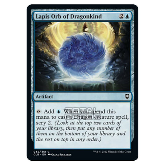 Magic The Gathering - Commander Legends - Battle for Baldur's Gate - Lapis Orb of Dragonkind - 082/361