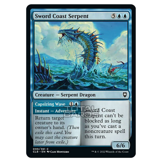 Magic The Gathering - Commander Legends - Battle for Baldur's Gate - Sword Coast Serpent / Capsizing Wave - 099/361