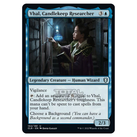 Magic The Gathering - Commander Legends - Battle for Baldur's Gate - Vhal, Candlekeep Researcher - 102/361