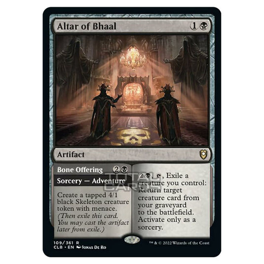 Magic The Gathering - Commander Legends - Battle for Baldur's Gate - Altar of Bhaal / Bone Offering - 109/361