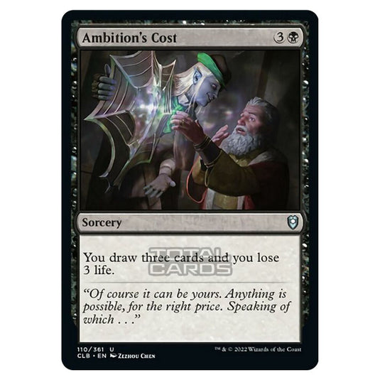 Magic The Gathering - Commander Legends - Battle for Baldur's Gate - Ambition's Cost - 110/361